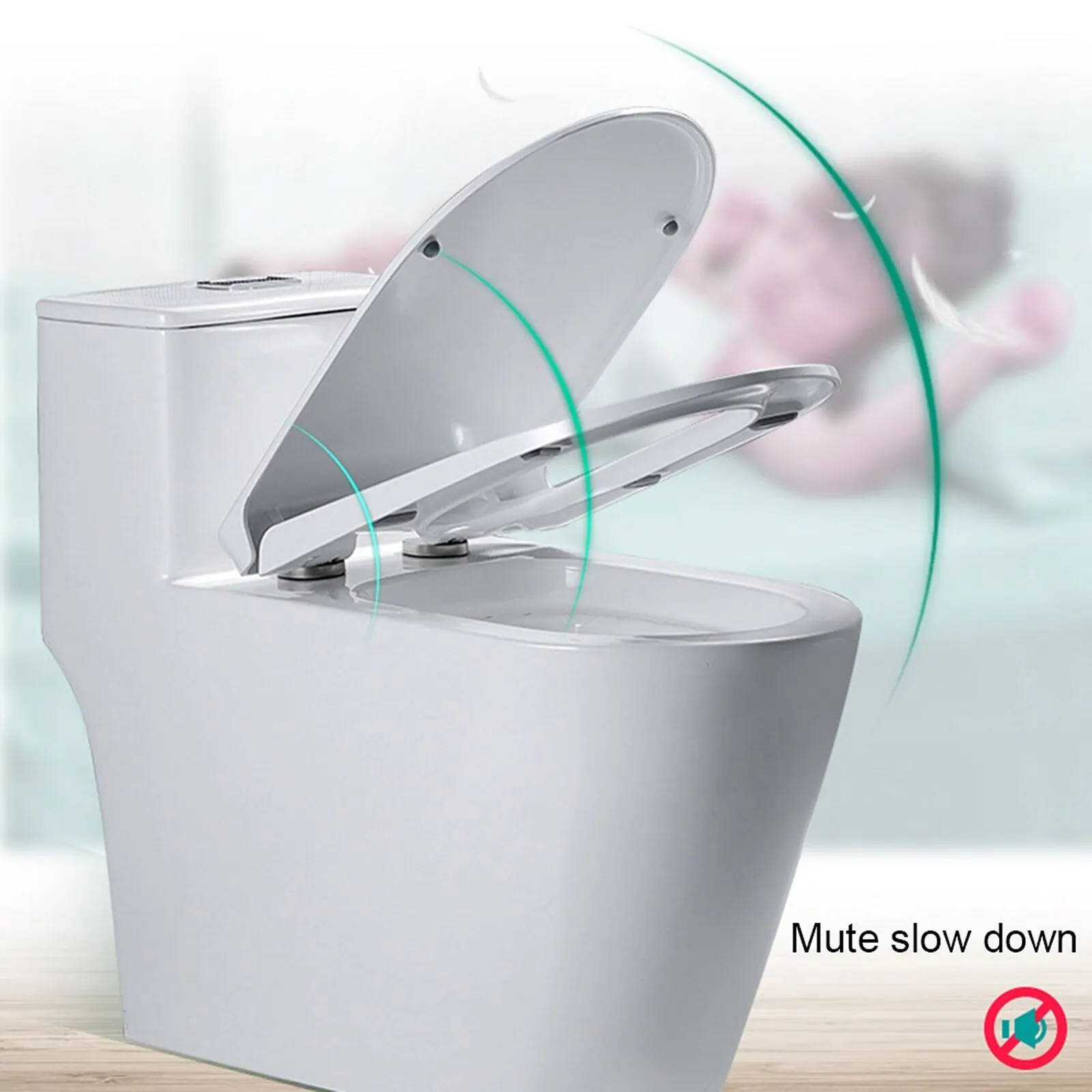 

Ультратонкие сиденья для унитаза с медленным закрытием для детей и взрослых, сиденья для унитаза размера PP и множества моделей