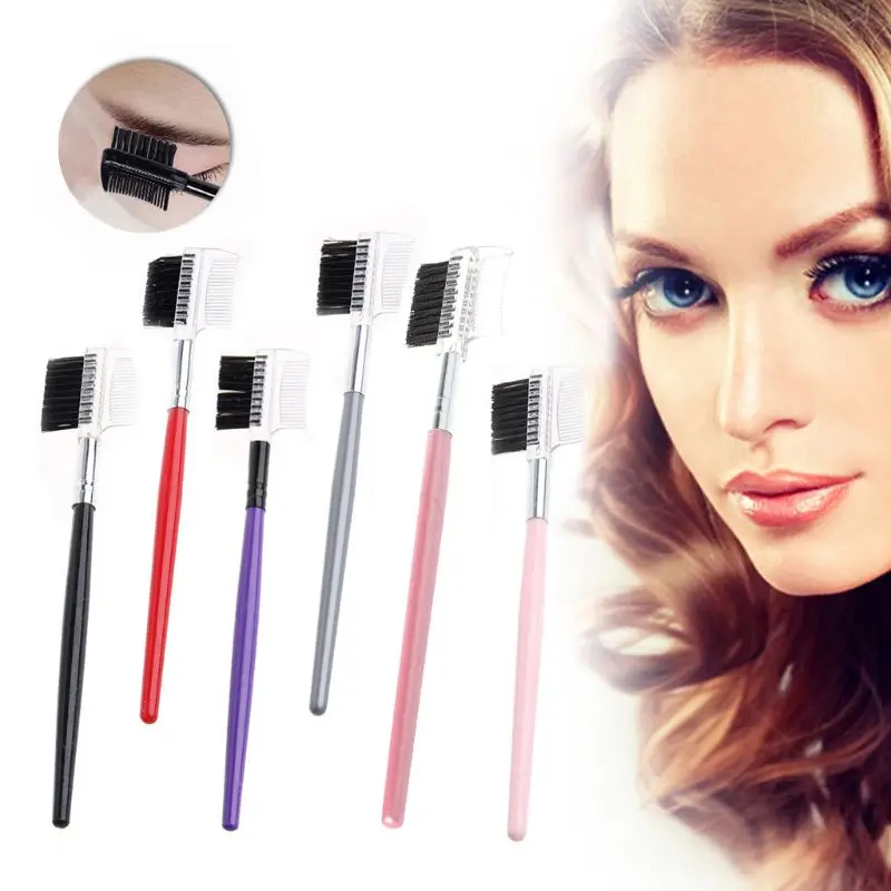 

2020 New 2 in 1 Comb Brush Lash Eyebrow Cosmetic Makeup Eyelash Extension
