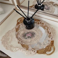 lace table mats placemat coaster for desk decor photography accessories flower cup mug pad