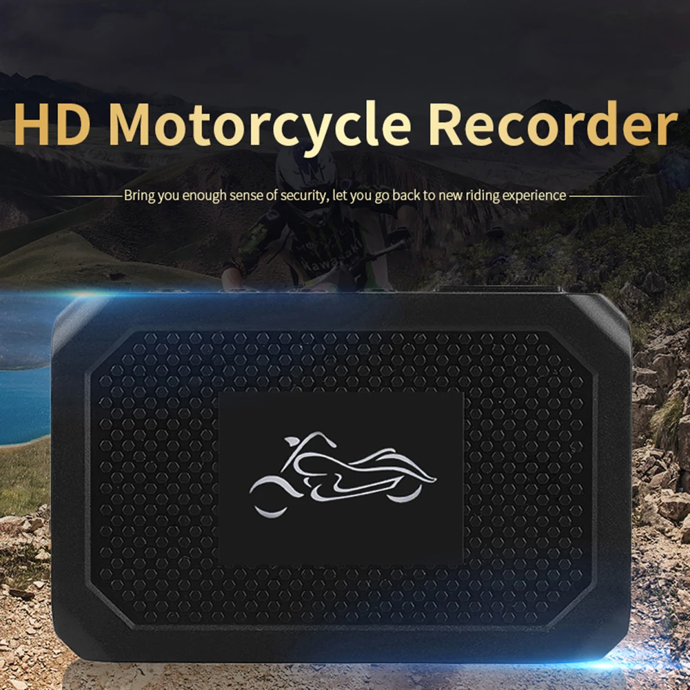 1080P HD Motorcycle Camera DVR System Dual Channel Loop Recording Dash Cam Double Lens Front Rear Driving Record Night Vision |
