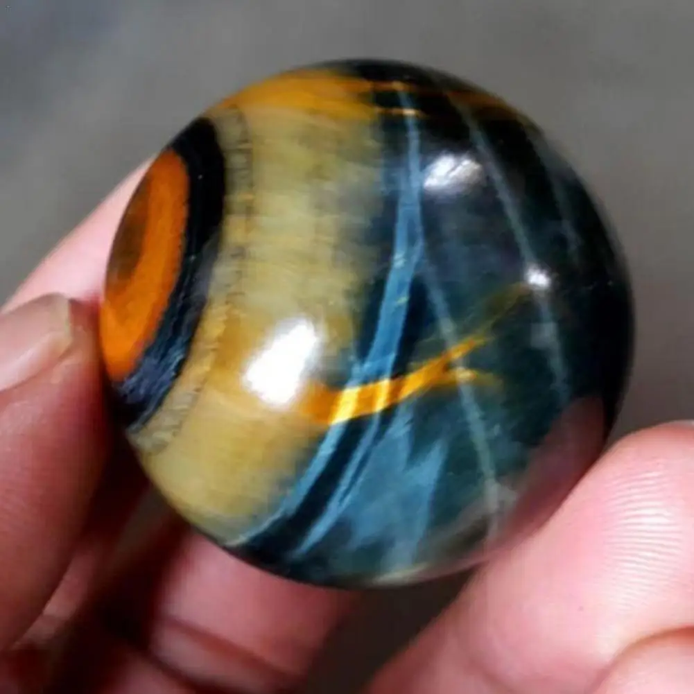 

Blue Tiger Eye Jasper Quartz Ball 3cm In Diameter And About 35g Weight Natural Blue Tiger Eye Crystal Ball Ornaments