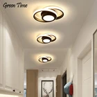 Современный светодиодный потолочный светильник для гостиной, спальни, столовой, коридора, алюминиевый светодиодный потолочный светильник, черный и белый блеск