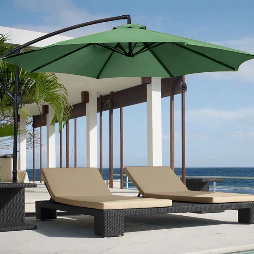 

Patio Umbrella Outdoor Canopy Awnings Shades Hexagon 2M Black Protective Dustproof Waterproof Durable Rainproof Umbrellas
