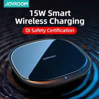 joyroom 15w qi wireless charger for iphone 12 airpods pro quick wireless fast charging pad phone charger for samsung s20 huawei