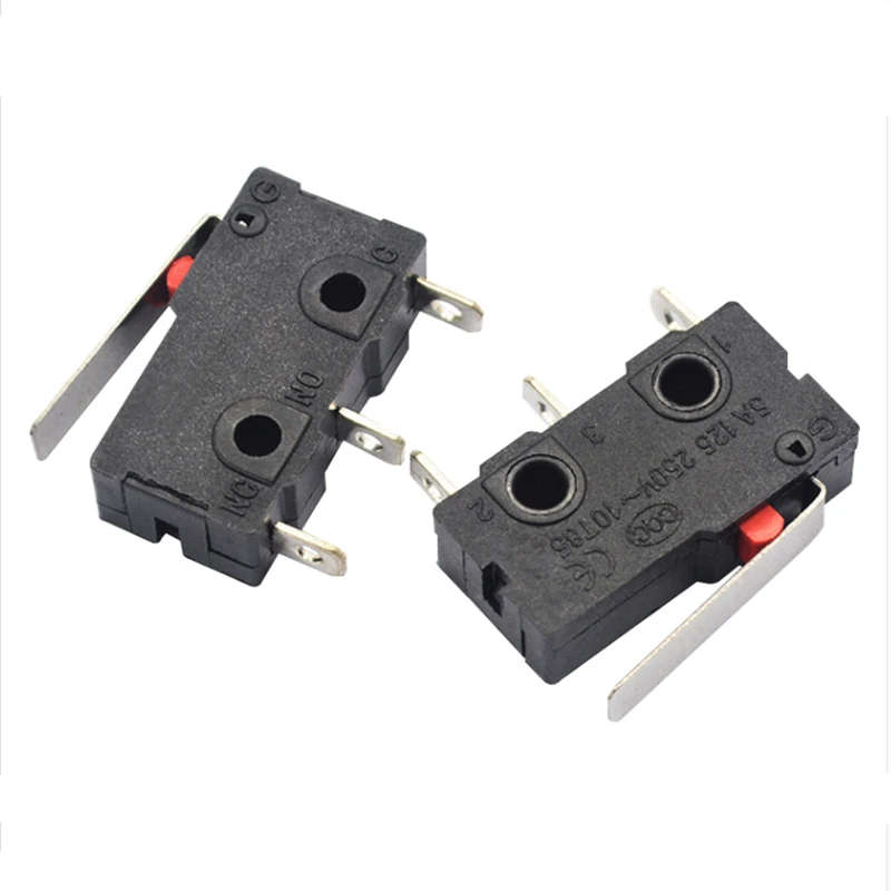 Микро сенсорный переключатель Mini 3 шпильки мгновенный NO + NC 125VAC 250VAC с 20 мм Длинный