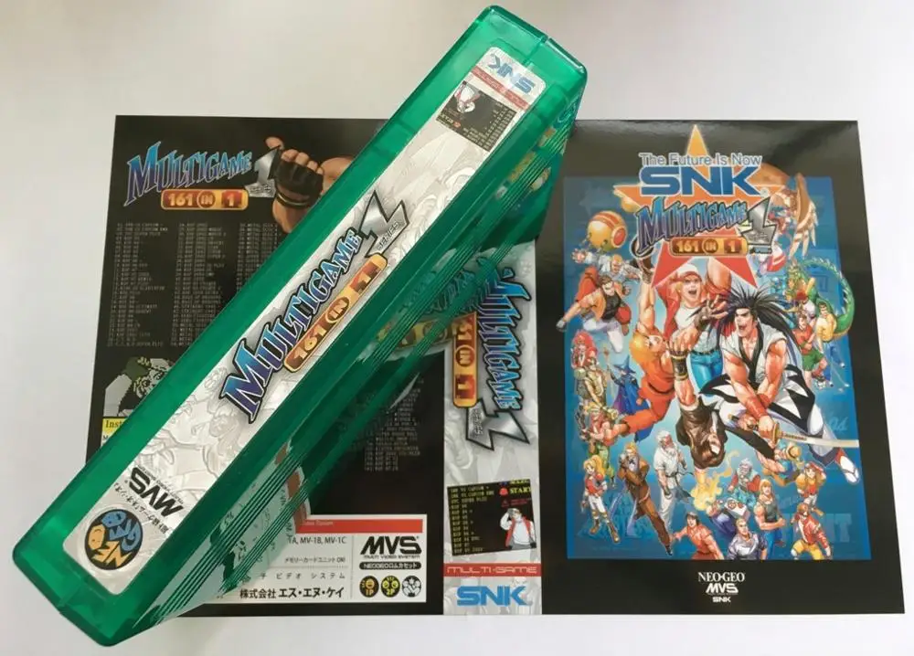 NEOGEO MVS 161 в 1 версии 2 игровой Картридж для SNK аркадная машина или AES консоль с NEO MVS адаптер - Цвет: Without ShockBox