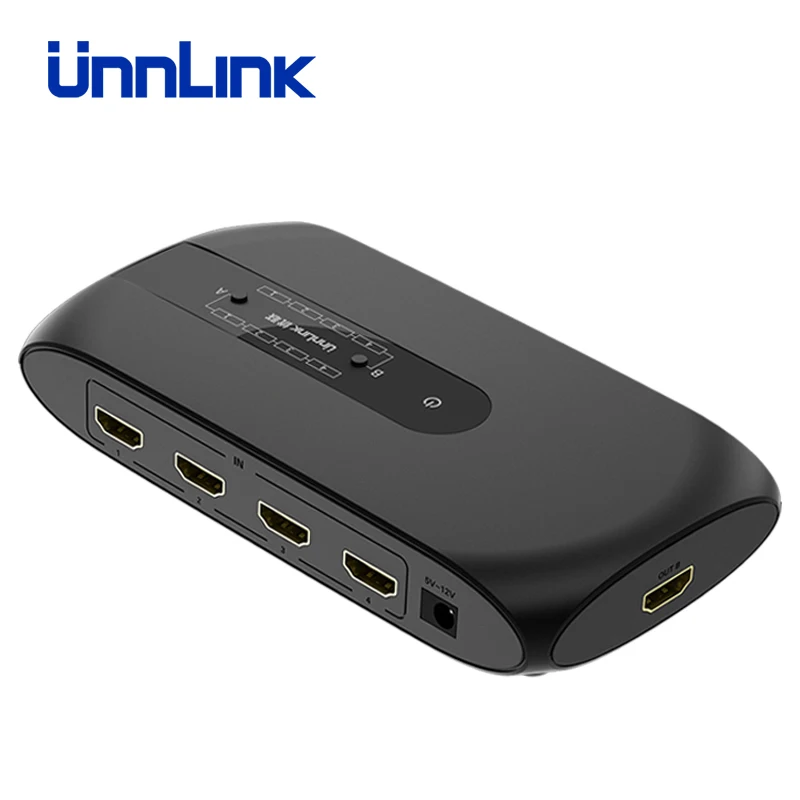 Unnlink HDMI совместимый матричный распределитель для снятия зубного камня 4x2 UHD 4K