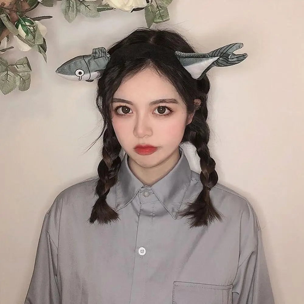 Забавный странные рыбы морковь и сердечком повязка на голову для