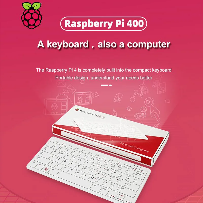 Плата и стартовый набор для Raspberry Pi 400 клавиатура компьютера | Компьютеры офис