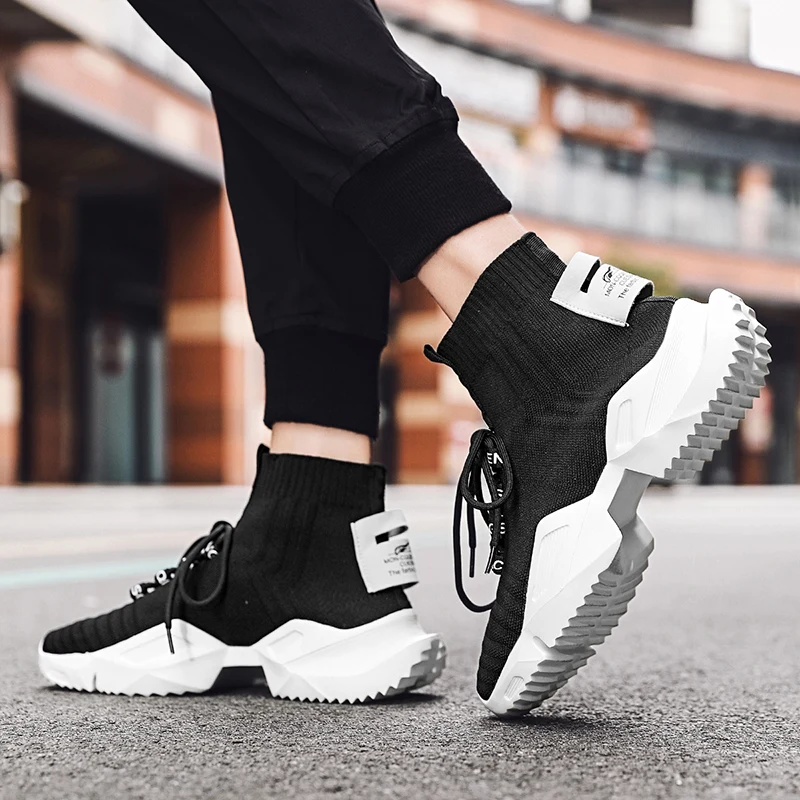 

China lcxmnd casual shoes autumn winter New York Fashion Week high top socks shoes sports shoes