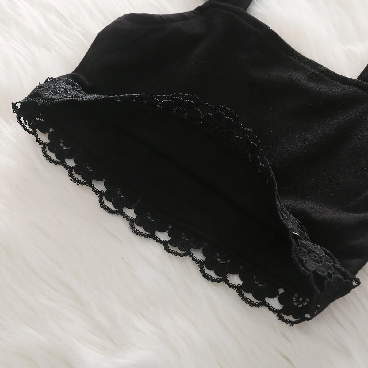 

2021 New Children Clothing Sets Girl Suits Stretch Lace Edge Flying Sleeve Top + Girl Elastic Leg Sleeve Pants Two Piece Sets