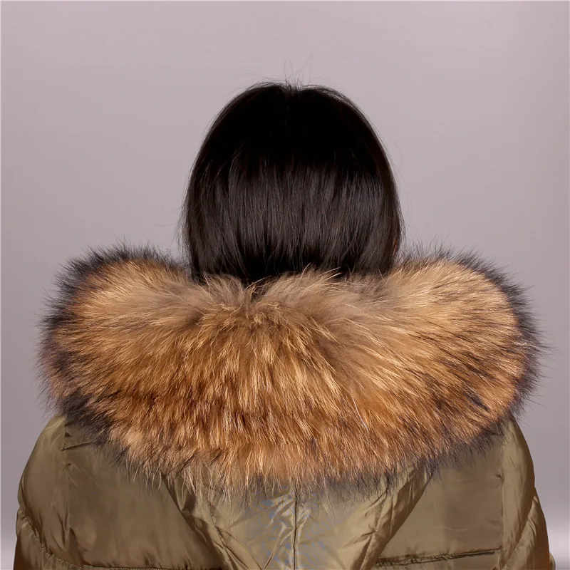 Real Raccoon Fur Collar Womens Natural Fur Gray Collar Real Fur Shawl Raccoon collar Fur Scraves