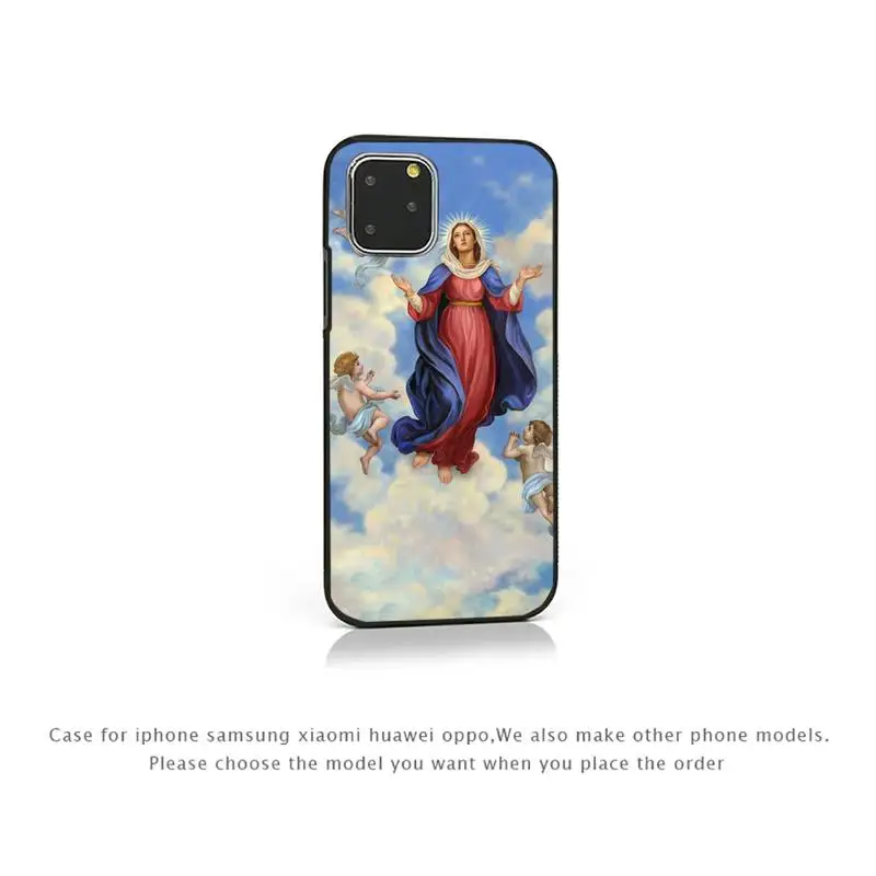 

Bless Virgin Mary Phone Case for iPhone 7 8 11 12 Pro X XS Max XR Samsung A S 10 20 50 Plus pro funda