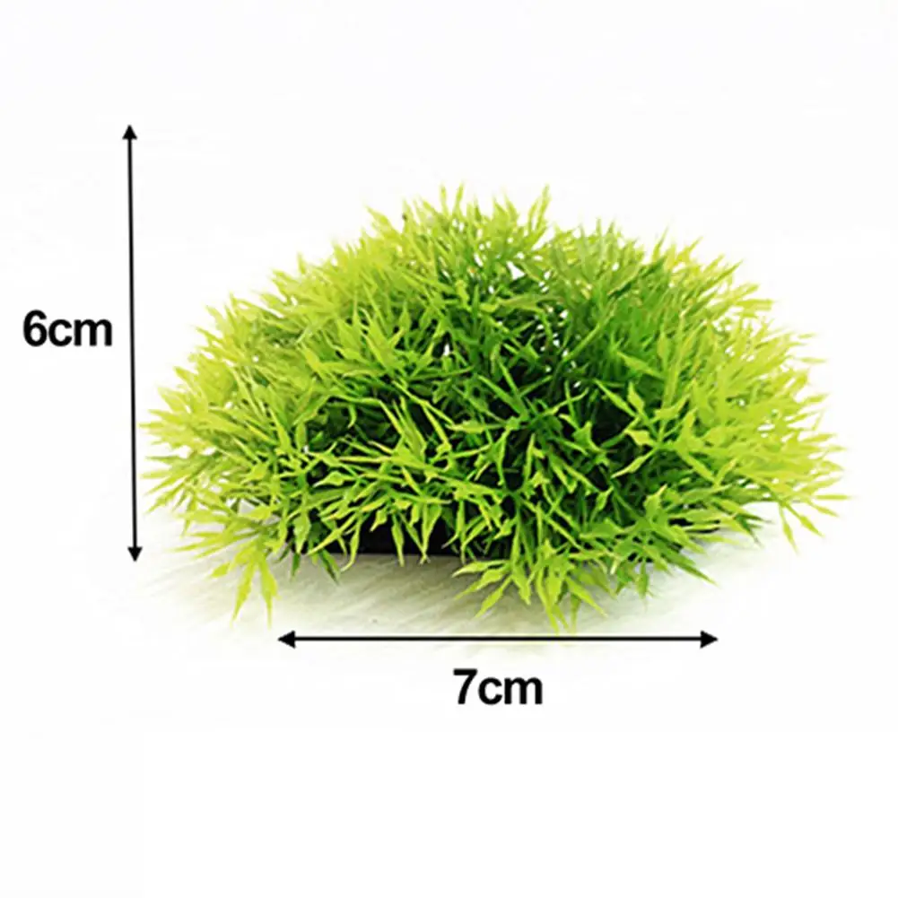 

3 Kinds Artificial Aquarium Decor Plants Water Weeds Ornament Aquatics Plant Fish Tank Grass Decoration Accessories 6cm