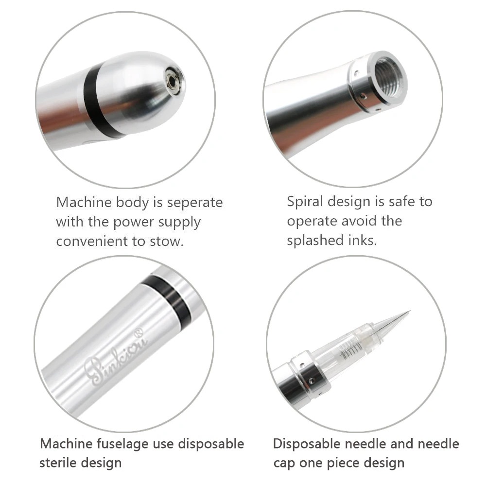 Машинка тату машинка с ручкой для перманентного макияжа бровей губ|Тату-машинки|