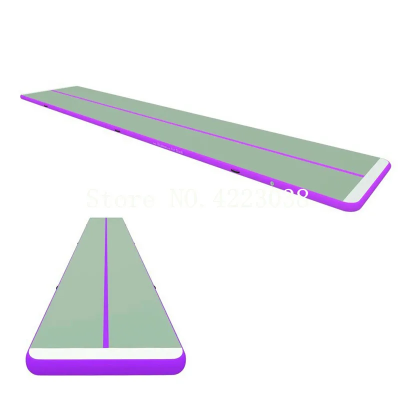 Продажа Бесплатная доставка 8 м воздушный трек коврик для гимнастики толщиной 4/8 дюйма надувной гимнастический воздушный трек коврик для гимнастик...