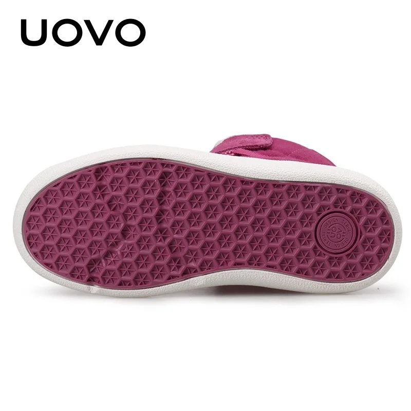 Детские зимние ботинки Uovo новинка 2019 зимняя теплая обувь для мальчиков и девочек
