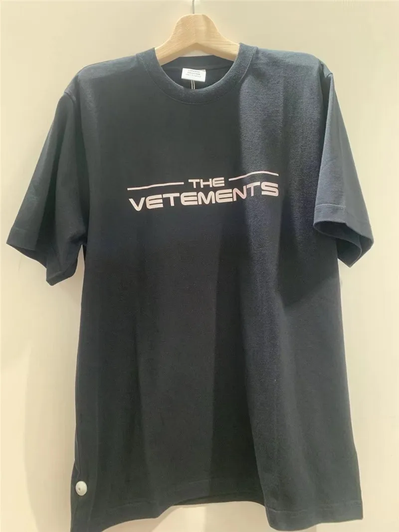

Reflection VETEMENTS T-Shirt 2021SS Men Women Vetements T-shirt VTM Tee Textile Marking Short Sleeve Tops