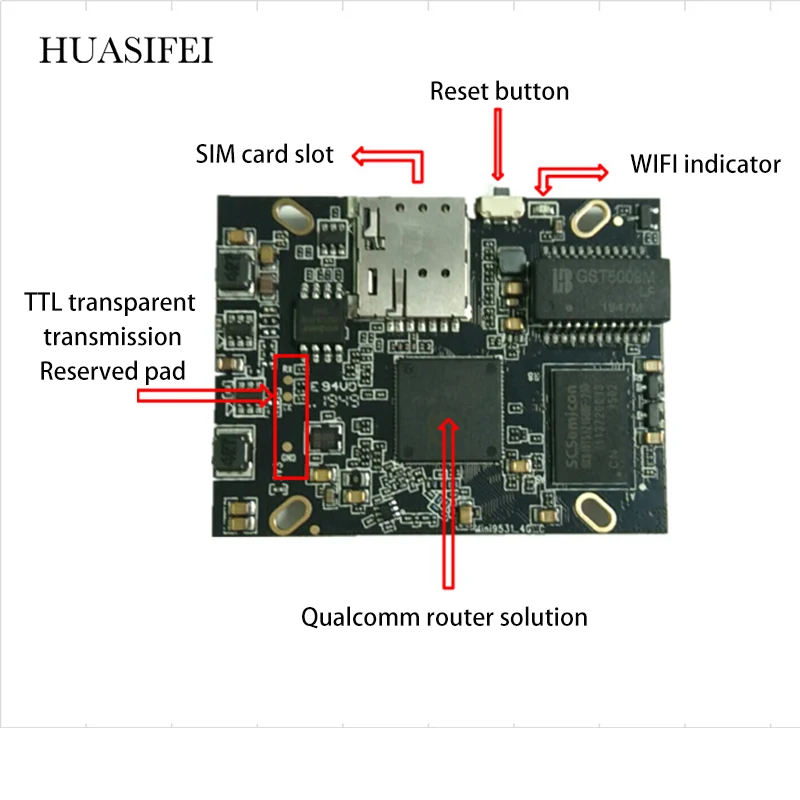 

HUASIFEI Q-880A QCA9531-BL3A 2.4G 300Mbps support VPN Openwrt/OS system DDR2 64MB RAM， FLASH SPI 16MB 2.4GHz 1WAN 1LAN