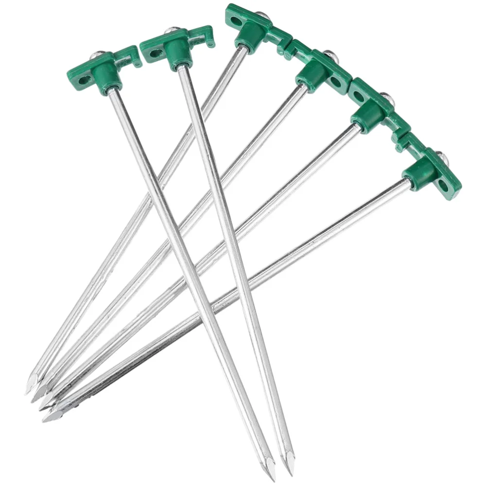 

6Pcs Outdoor Camping Tent Stakes Steel Tent Nails Ground Tent Accessories