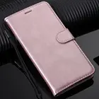 Чехол-книжка D06F для OPPO A73, F5, F7, F9, R17, однотонный, милый, кожаный, блестящий, классический, мобильный телефон