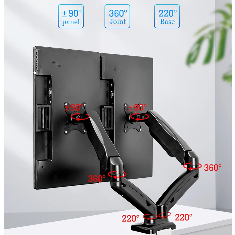 Настольный Монтажный кронштейн BEISHI для двух мониторов от 13 до 27 дюймов с
