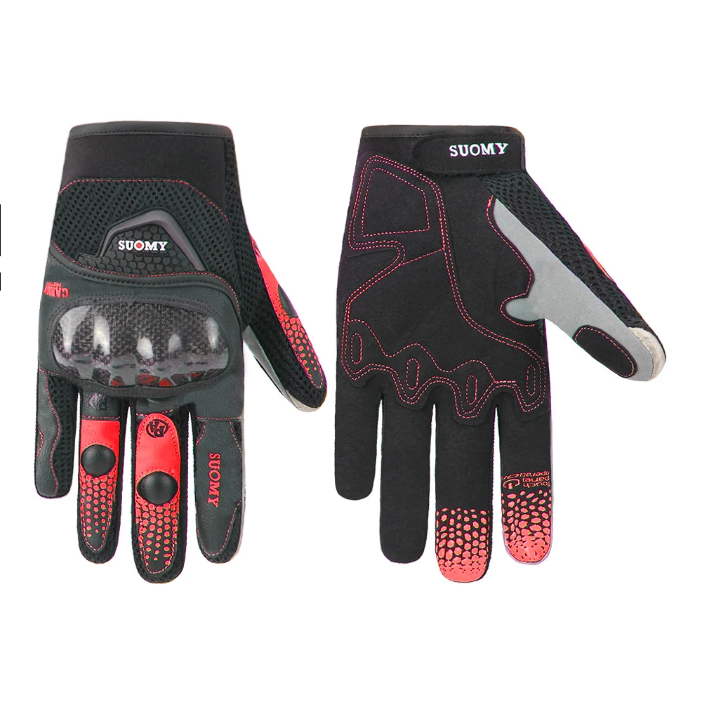 Мотоциклетные Перчатки SUOMY дышащие унисекс перчатки на весь палец модные уличные