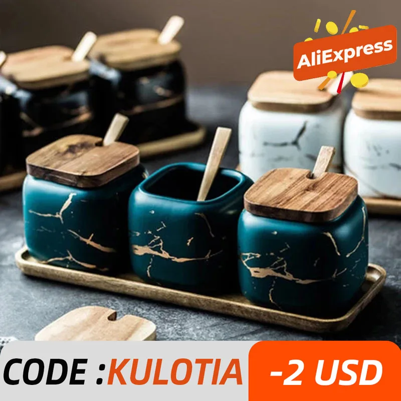 Мраморная керамическая искусственная кухонная посуда набор для хранения