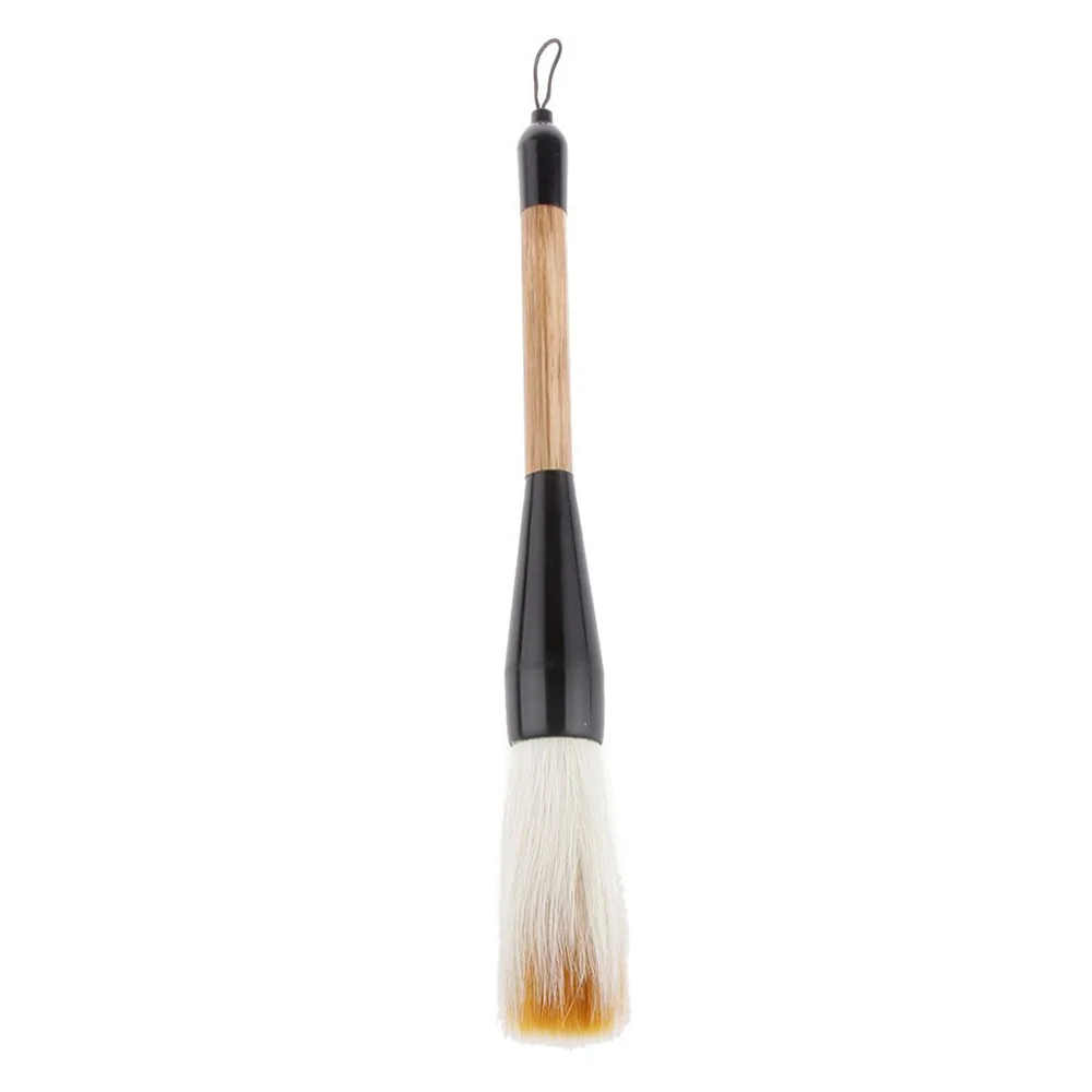 

White Goat Hair Short Bamboo Shaft Chinese Writing Brush Calligraphy Brush