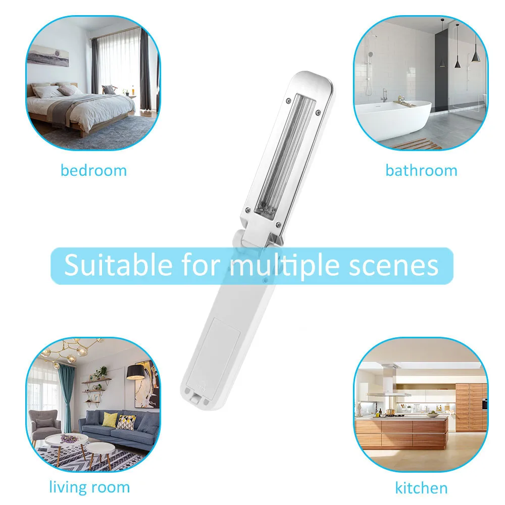 Складная дезинфекционный УФ лампы USB 5v Бытовая техника ультрафиолетовые UVC