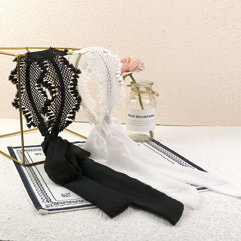 

Женская Кружевная повязка на голову с цветочной вышивкой