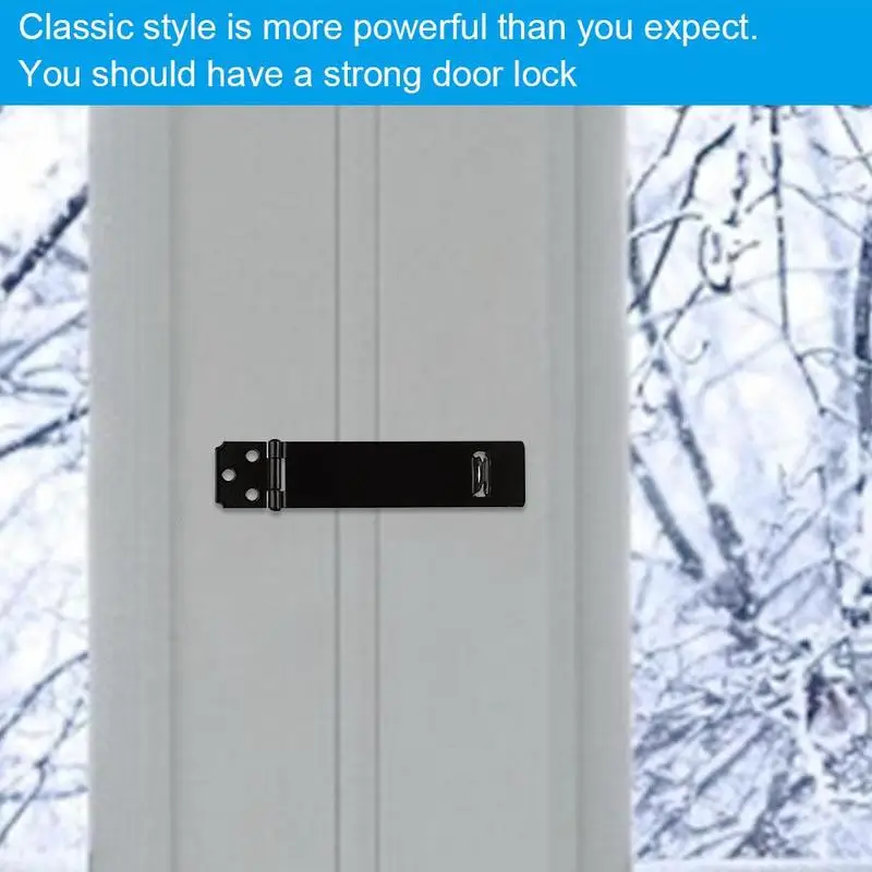 Черный металлический замок безопасности двери с застежкой длиной 33 мм W8F5 |