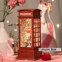 Creative Wedding Gift Music Box Light Luxury Christmas Present Music Box Snow Globe Girlfriend Cajas Musicales New Year Gifts