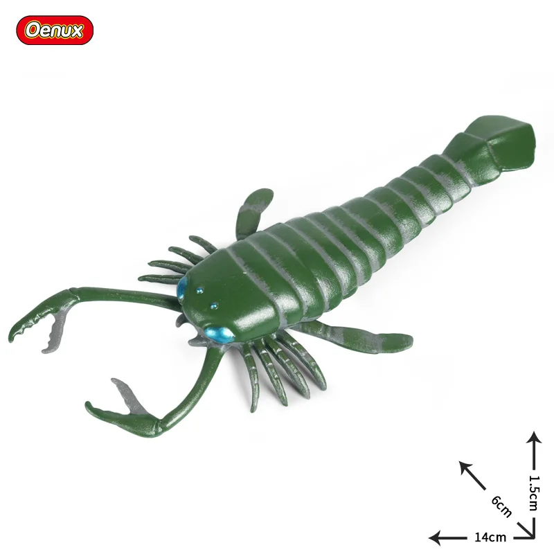 Oenux Sealife Животные аномалокарис опабиния Дельфин Краб Акула Скелетон модель