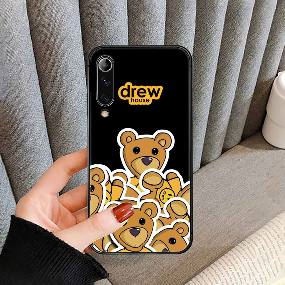 

Drew Phone Case cover For XIAOMI redmi note K 4 5 6 7 8 9 10 20 30 3 A X Pro ultra black back luxury Etui 3D funda trend