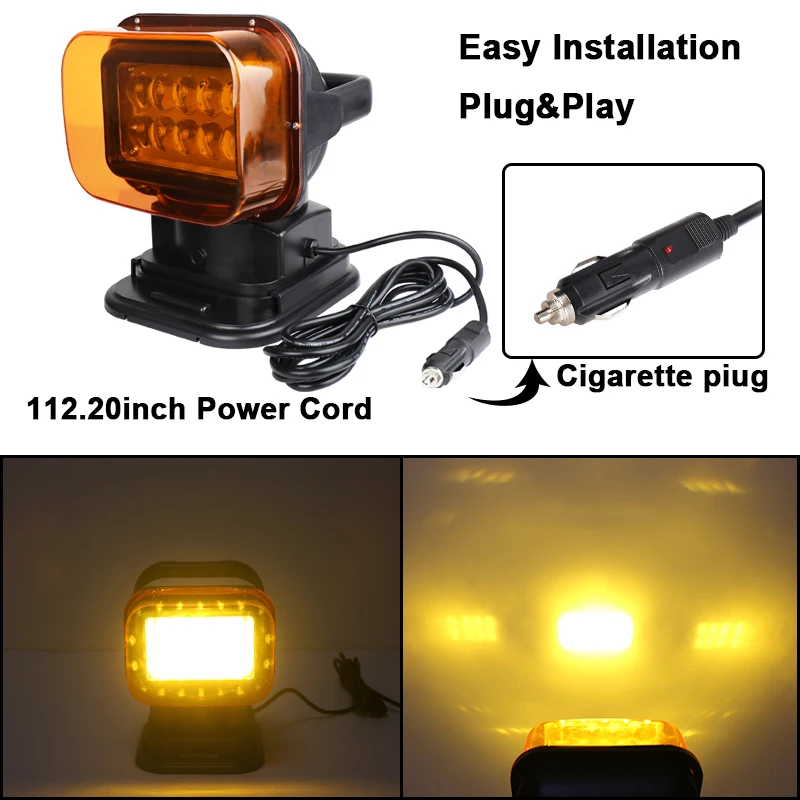 Светодиодные противотуманные фары 4x4 для внедорожников 12 В беспроводные