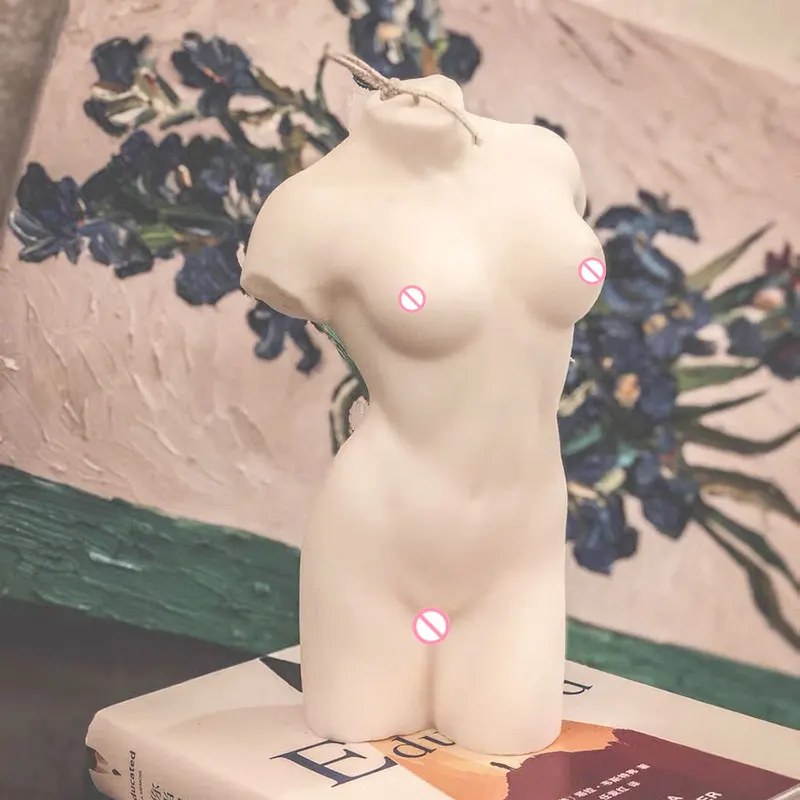 

21cm Large Female Torso Candle Molds Silicone Molds For Arts Body Perfume Candle Home Decoration