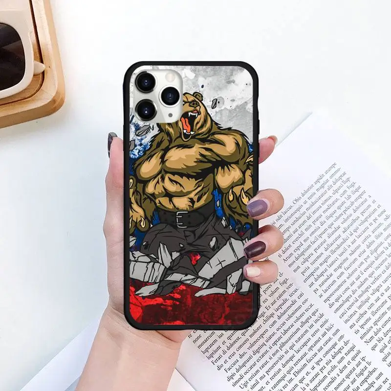 

Russian Flag bear eagle flag Phone Case for iPhone 11 12 pro XS MAX 8 7 6 6S Plus X 5S SE 2020 XR Luxury brand shell funda coque