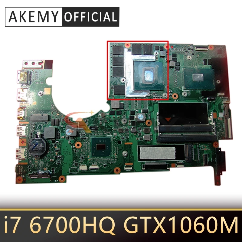 

MU5DC/CH7DC for ACER Predator 17 G9-793 G9-593 NBQ1T11001 Laptop Motherboard CPU i7 6700HQ GPU GTX1060M Test OK Mainboard