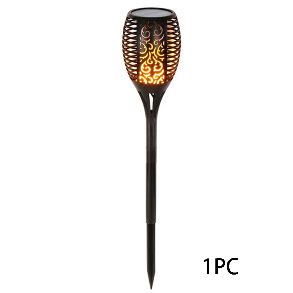 

Landscape Lamp Flickering Flame Decoration Solar Light Spotlight Lawn Waterproof Garden On Off Button Outdoor Torch Pathway