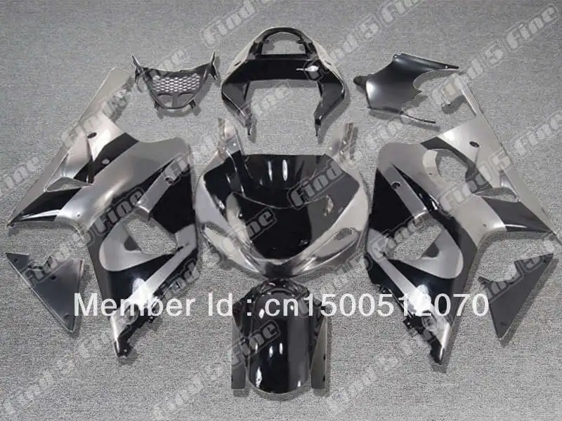 

silver black for SUZUKI GSXR1000 00 01 02 GSX-R1000 00-02 GSX R1000 GSXR 1000 2000 2001 2002 2000-2002 ABS fairing kit