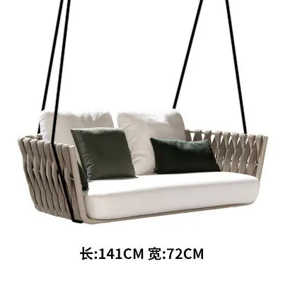 

New EQ Rattan Hanging type wicker seat chair swing adult with cushion all weather outdoor or indoor Balcony Garden Outdoor Hotel