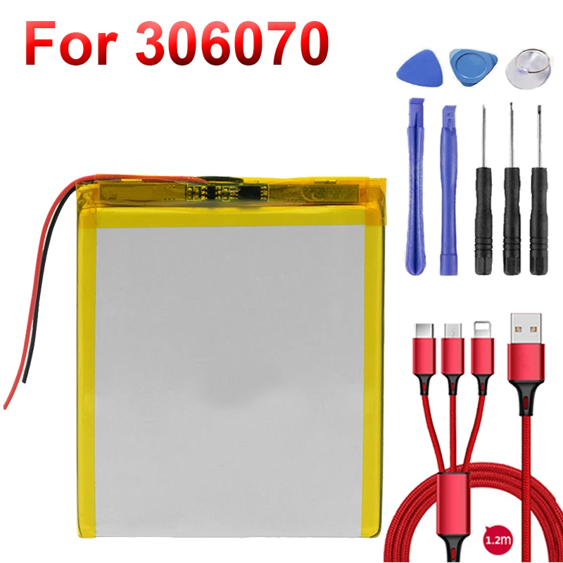 306070 3 7 V 1800mAh литий-полимерная аккумуляторная батарея для PSP PDA GPS DVR электронная