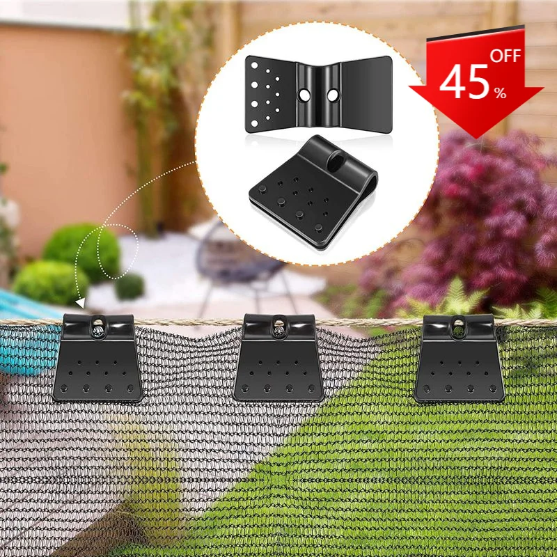 

10~100pcs Sunshade Net Clip Butterfly/Round Type Greenhouse Film Clip Garden Agriculture Tool Anti-hail Net Hook Instant Grommet