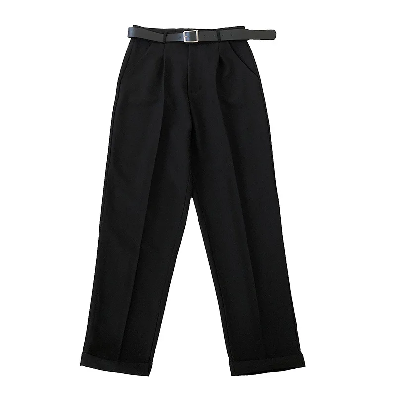 

Suit Harem Pants Female 2020 New Early Spring Korean Version of the Leisure Wild Thin High-Waisted Capri-Pants with Waistband
