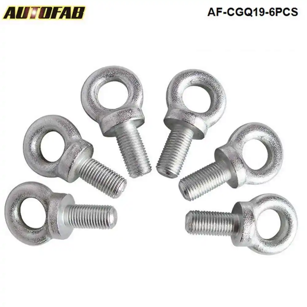 Упряжка рым болты Размер: 7/16 набор из 6 шт. для гоночное сиденье Безопасность