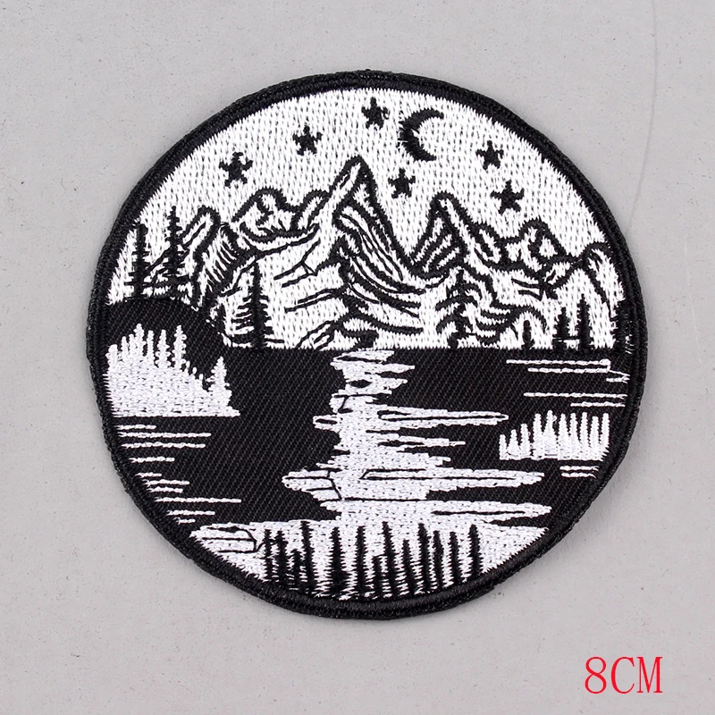 Rock Band Patches DIY Embroidery Metal for Clothing Iron On Patch Hippie Van Gogh UFO Name Clothes Applique | Дом и сад