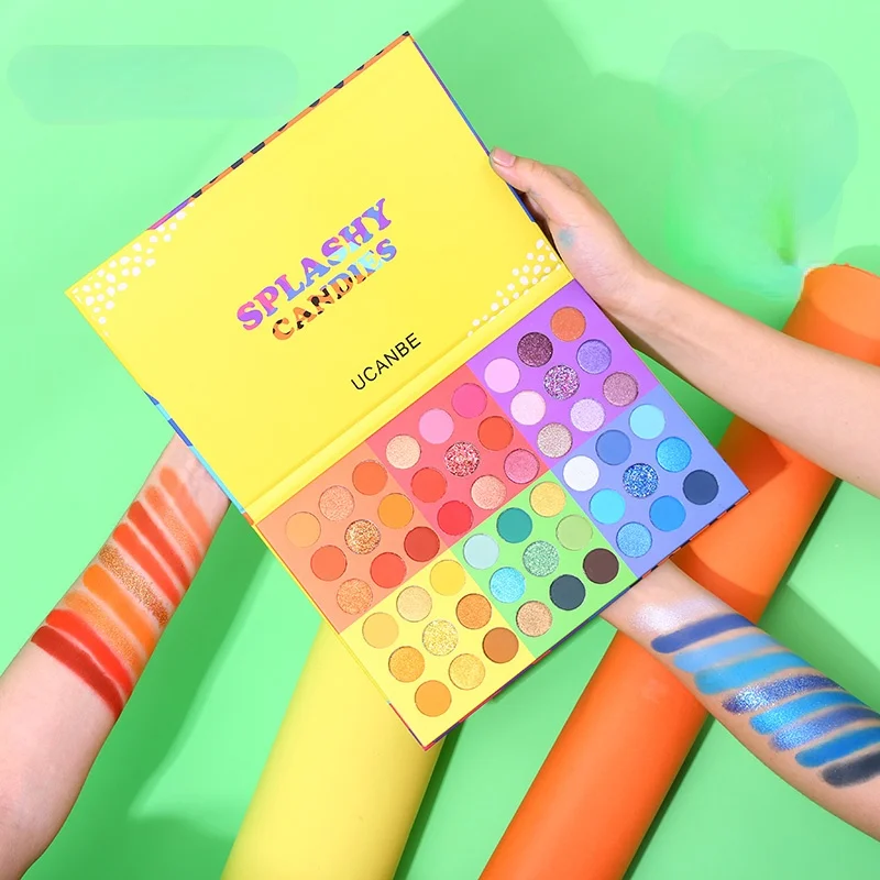 

Цветные тени для век Большая пластина для игры макияж многоцветные тени для век детский сценический Макияж Полноцветный европейский и американский макияж