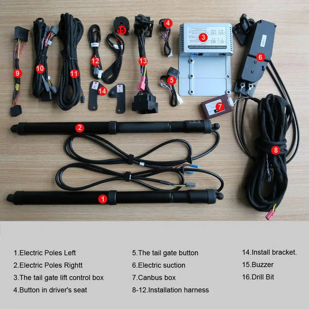 Автомобильный Электрический задний подъемник специально для Volkswagen VW Tiguan 2013-2016