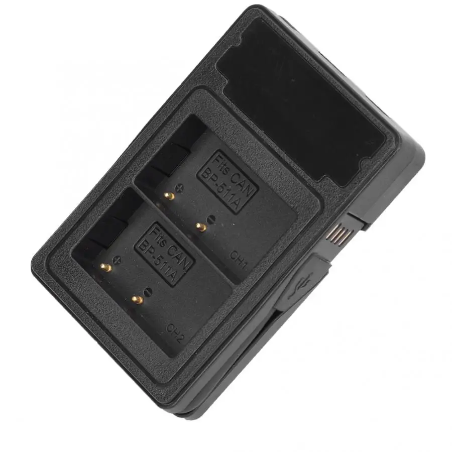 Зарядное устройство BP-511 ЖК-экран Двойная Подставка для зарядки камеры зарядное